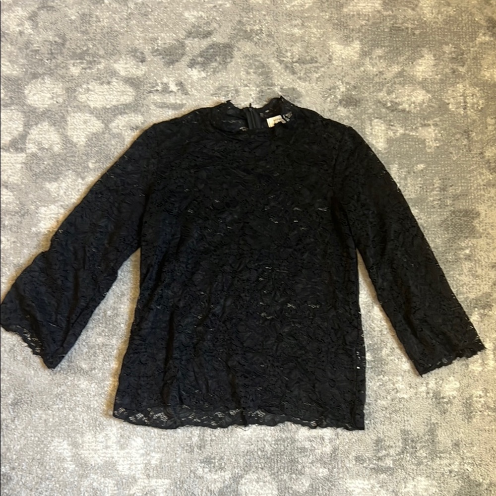 Elegant Black Lace Top